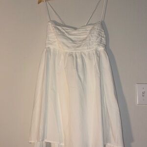 All in Favor White Midi Dress